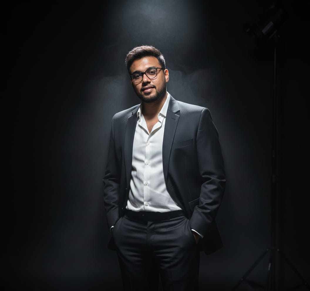 Professional studio portrait